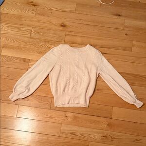 Philosophy Soft Cream Cable Knit Sweater